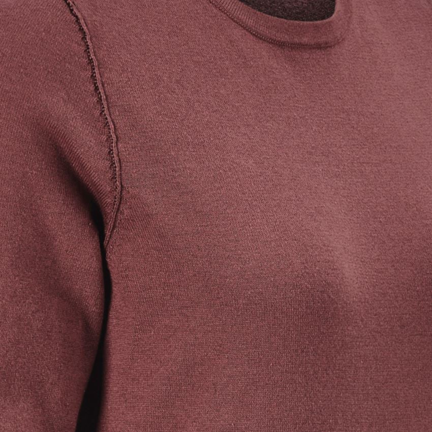 Clothing: Knitted pullover e.s.iconic, ladies' + oxidred 2