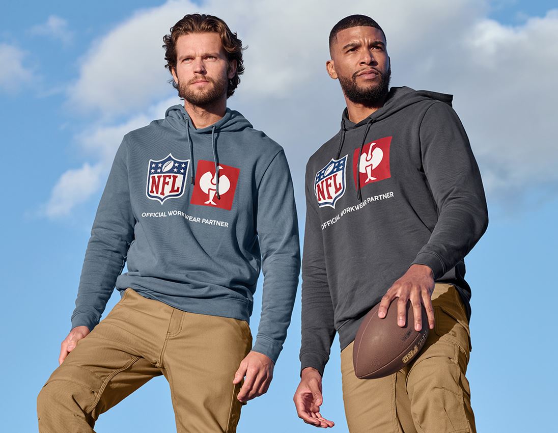 Samarbejde: NFL Hoodie cotton + oxidblå 1