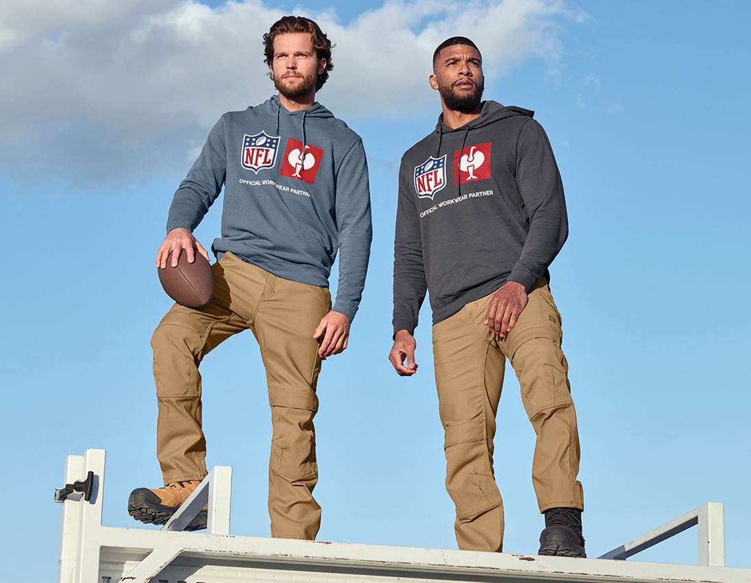 Samarbejde: NFL Hoodie cotton + oxidblå 2