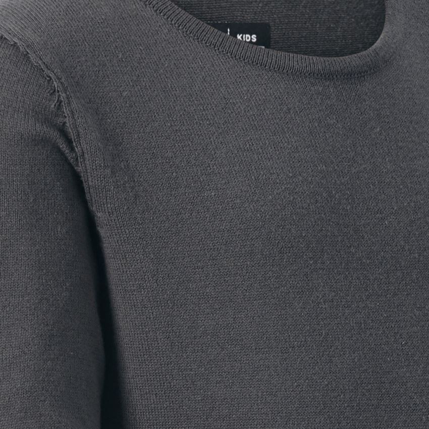 Clothing: Knitted pullover e.s.iconic, children's + carbongrey 2