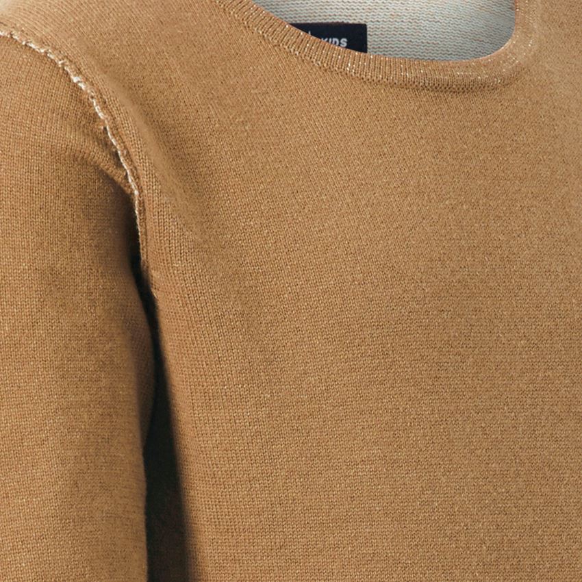 Clothing: Knitted pullover e.s.iconic, children's + almondbrown 2