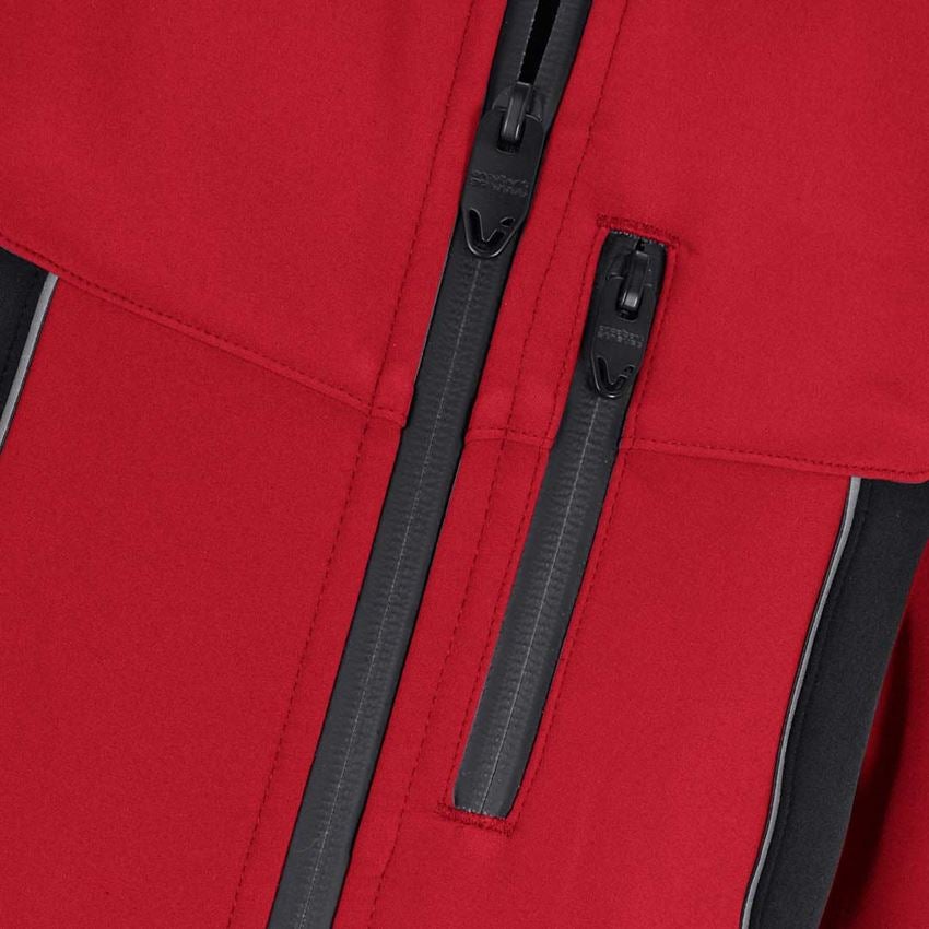 Emner: Softshell-jakke e.s.vision, børn + rød/sort 2