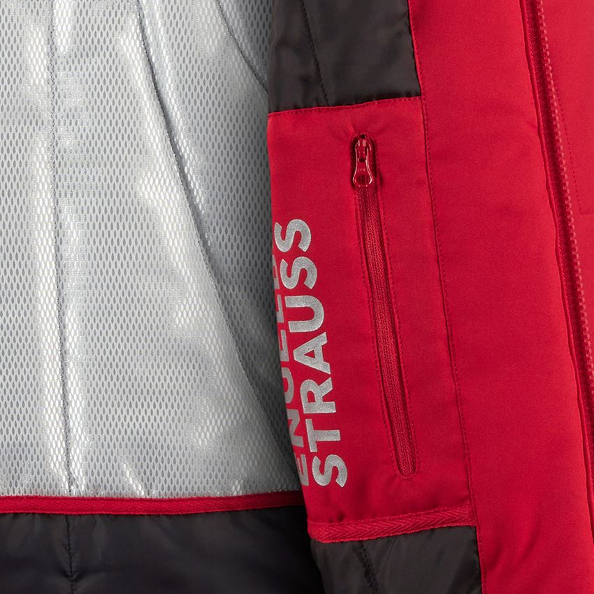 Work Jackets: Softshell jacket e.s.motion + red/black 2