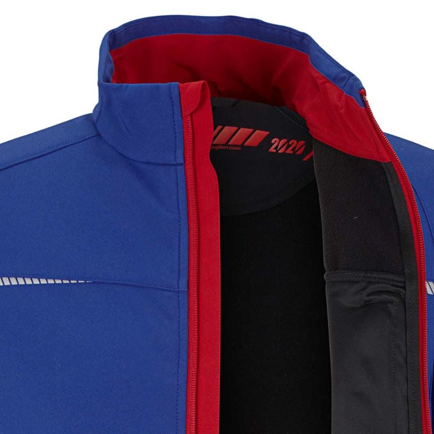 Plumbers / Installers: Softshell jacket e.s.motion 2020 + royal/fiery red 2