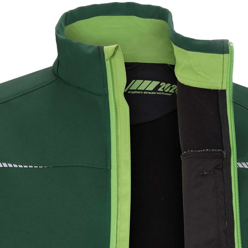Plumbers / Installers: Softshell jacket e.s.motion 2020 + green/seagreen 2