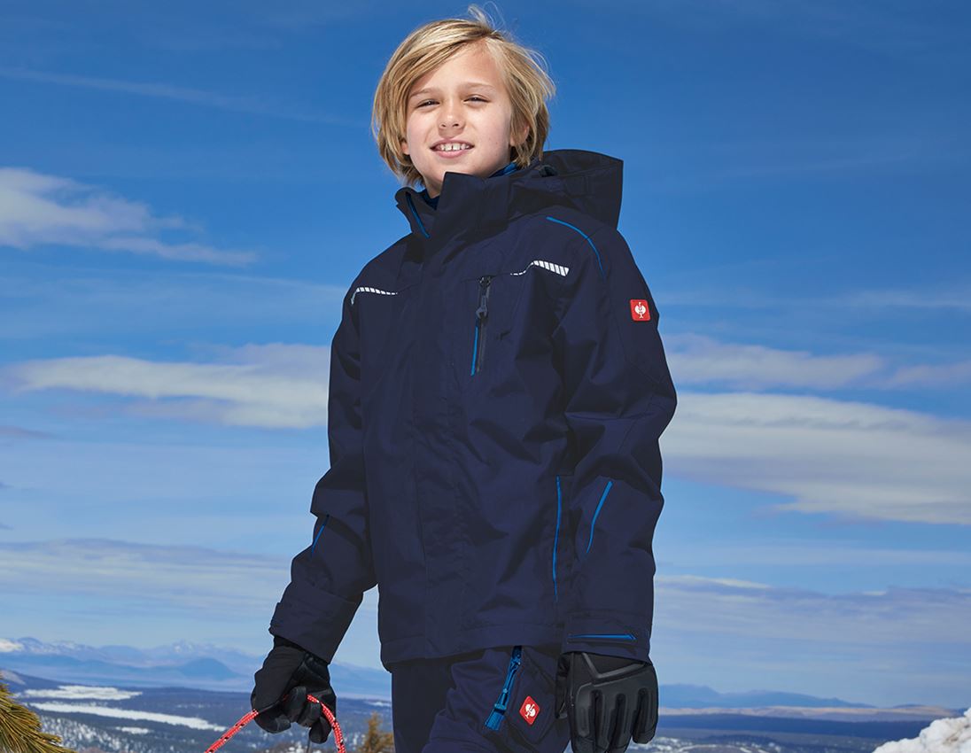 Cold: 3 in 1 functional jacket e.s.motion 2020,  childr. + navy/atoll