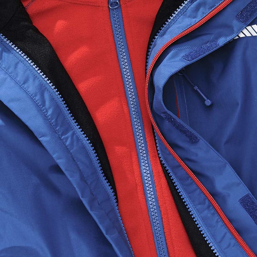 Jackets: 3 in 1 functional jacket e.s.motion 2020,  childr. + royal/fiery red 2