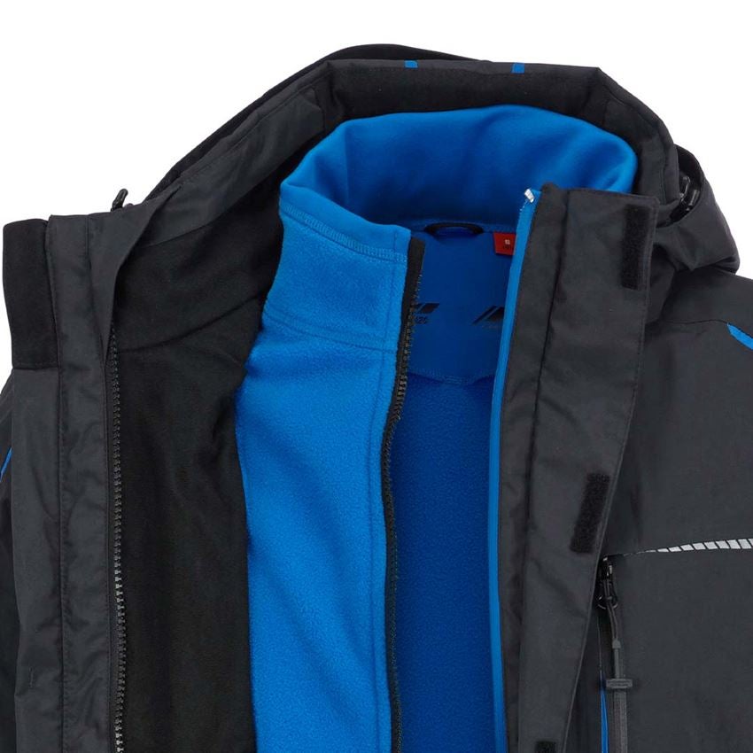 Gardening / Forestry / Farming: 3 in 1 functional jacket e.s.motion 2020, men's + graphite/gentianblue 2