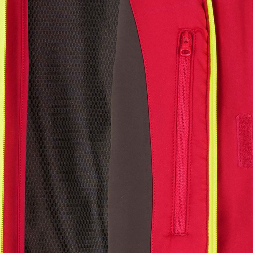 Plumbers / Installers: Winter softshell jacket e.s.motion 2020, men's + fiery red/high-vis yellow 2