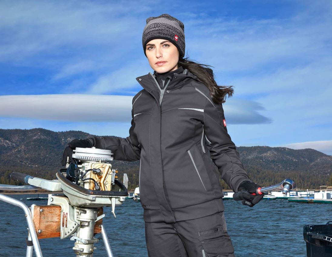 Plumbers / Installers: Winter softshell jacket e.s.motion 2020, ladies' + anthracite/platinum