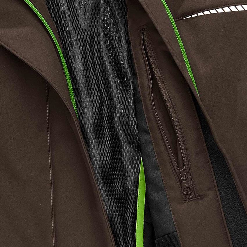 Cold: Winter softshell jacket e.s.motion 2020, ladies' + chestnut/seagreen 2