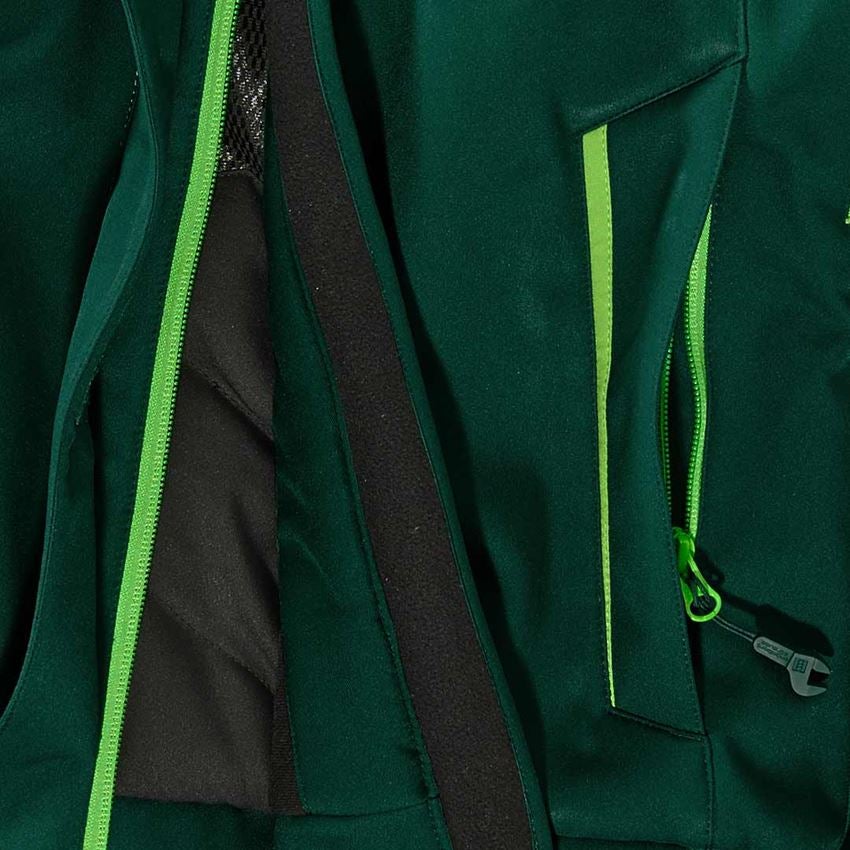 Plumbers / Installers: Winter softshell jacket e.s.motion 2020, ladies' + green/seagreen 2