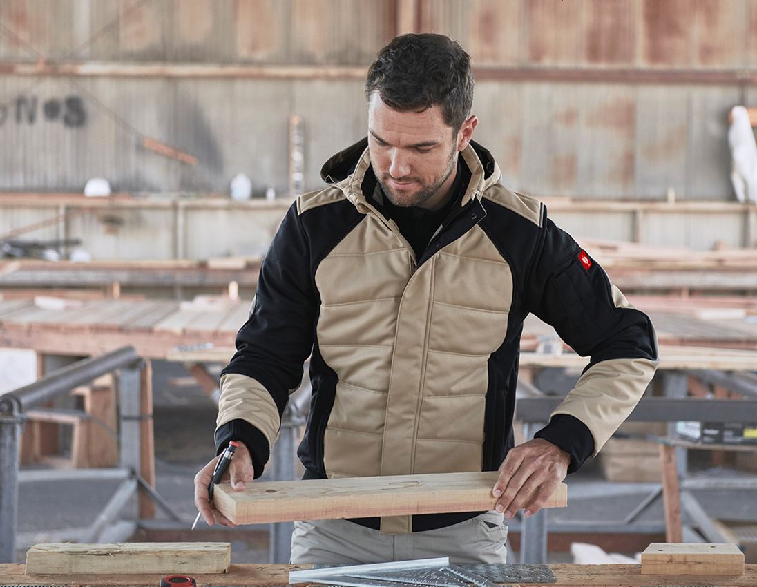 Joiners / Carpenters: Winter softshell jacket e.s.vision + clay/black 1