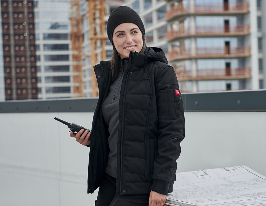 Joiners / Carpenters: Winter softshell jacket e.s.vision, ladies' + black