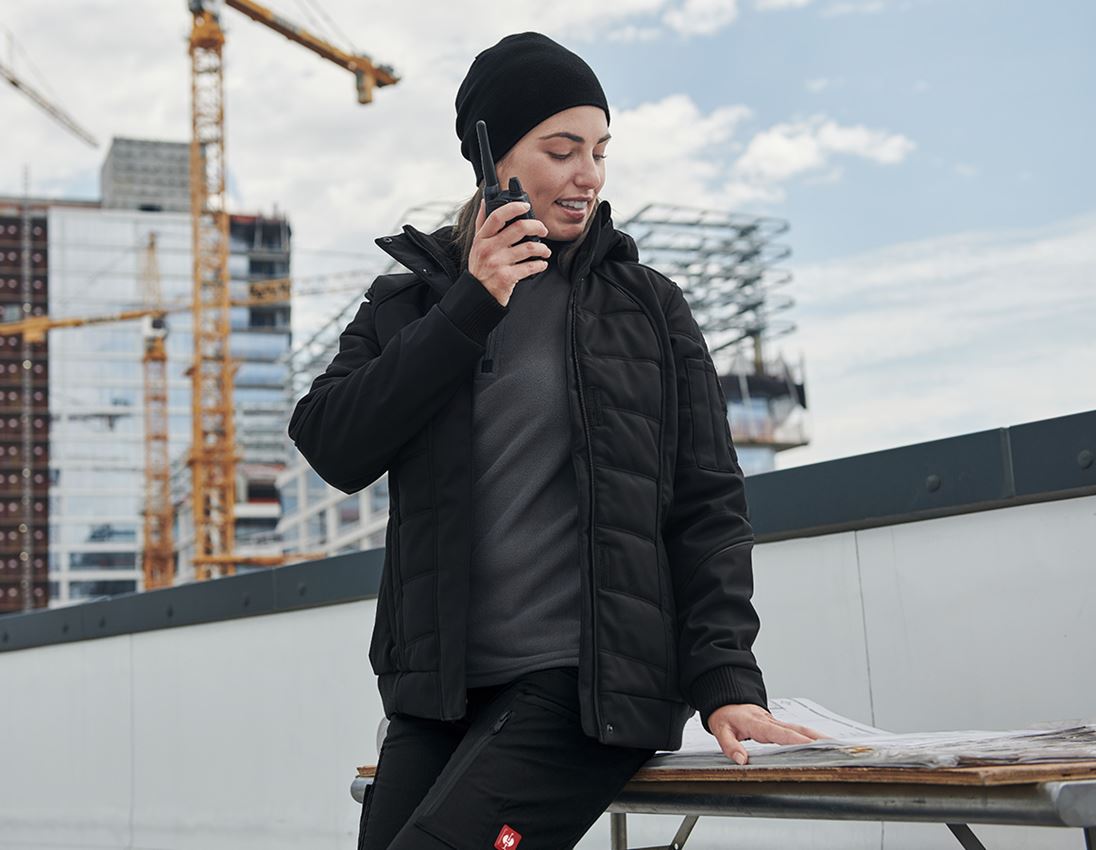 Joiners / Carpenters: Winter softshell jacket e.s.vision, ladies' + black 1