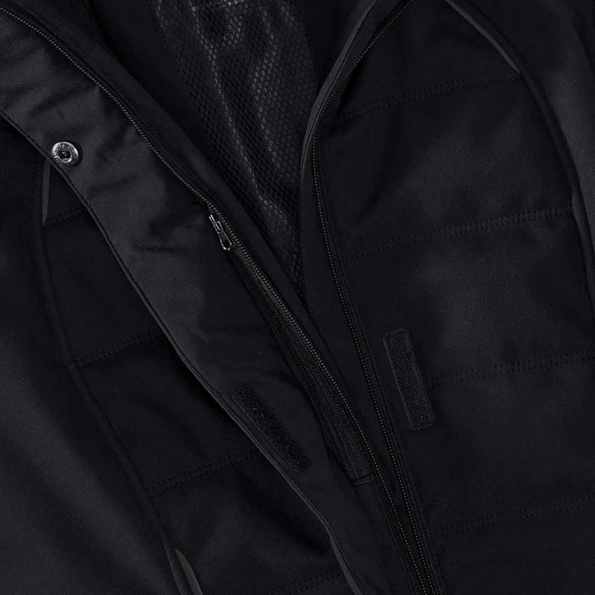 Work Jackets: Winter softshell jacket e.s.vision, ladies' + black 2