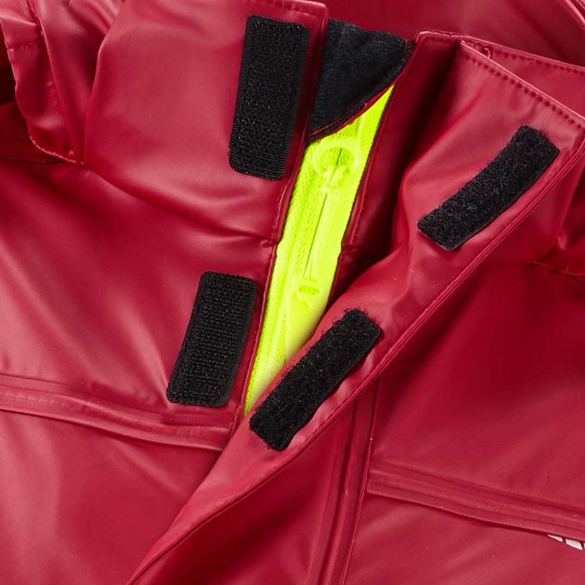 Jackets: Rain jacket e.s.motion 2020 superflex, children's + fiery red/high-vis yellow 2