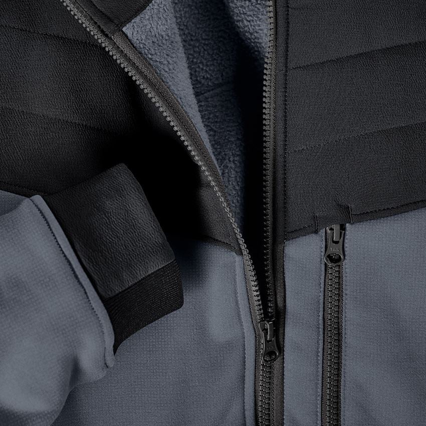 Work Jackets: Jacket thermaflor e.s.dynashield + cement/black 2