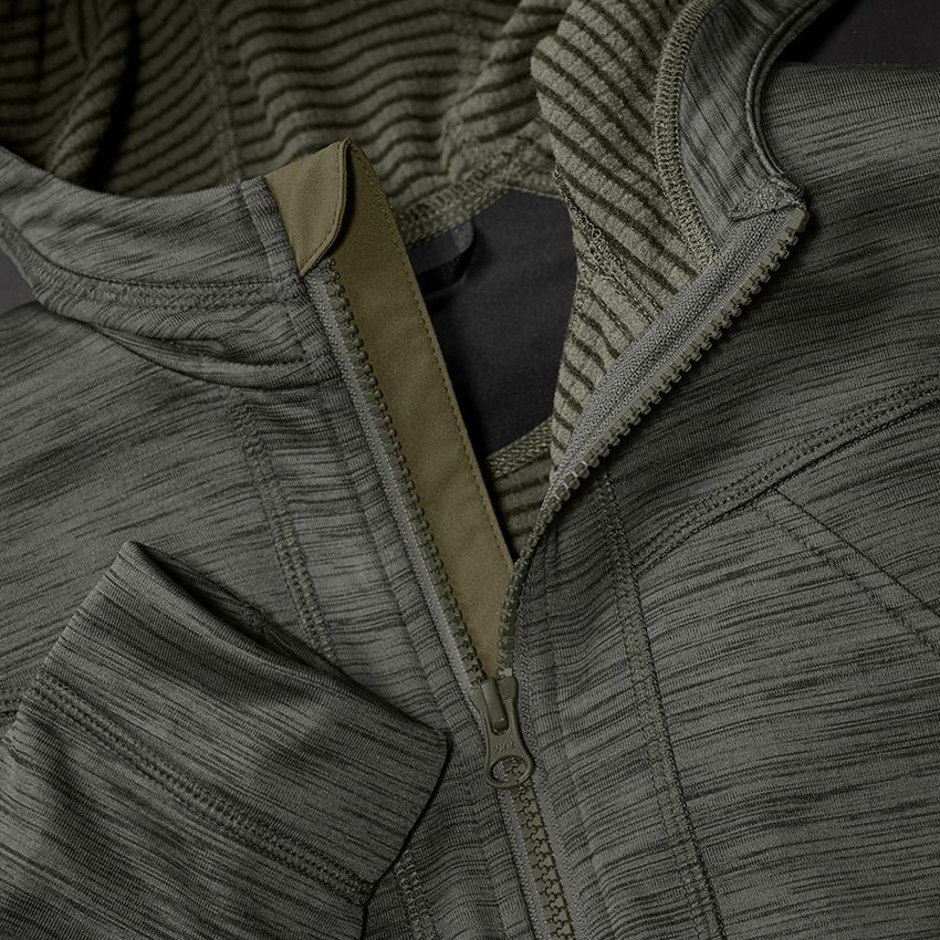 Joiners / Carpenters: Hooded jacket isocell e.s.dynashield, ladies' + thyme melange 2
