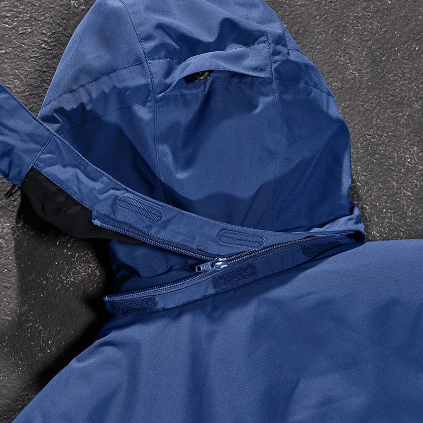 Work Jackets: Hooded pilot jacket e.s.concrete + alkaliblue/deepblue 2