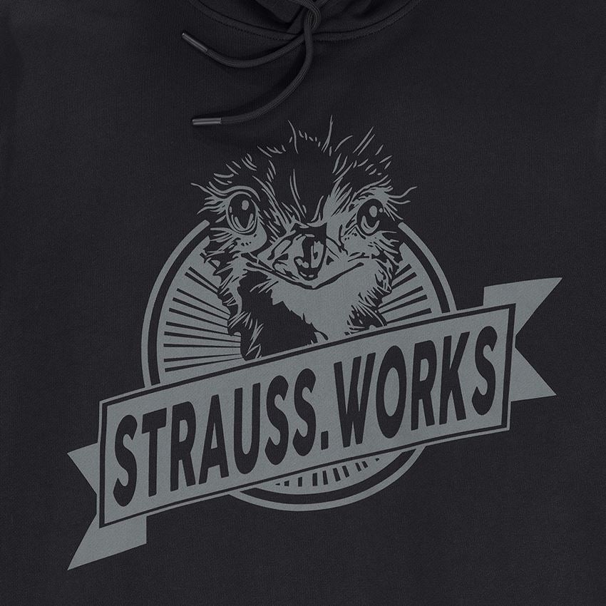 Beklædning: Hoody-Sweatshirt e.s.iconic works + sort 2