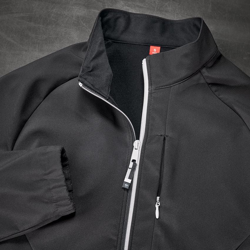 Work Jackets: Softshell jacket e.s.ambition + black/platinum 2