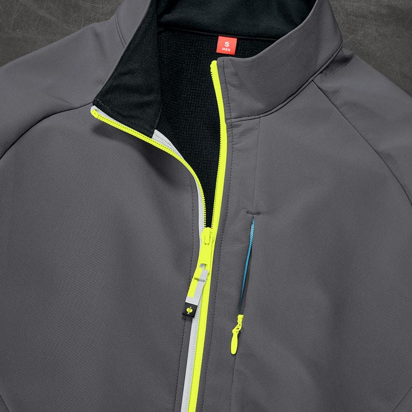 Clothing: Softshell jacket e.s.ambition + anthracite/high-vis yellow 2