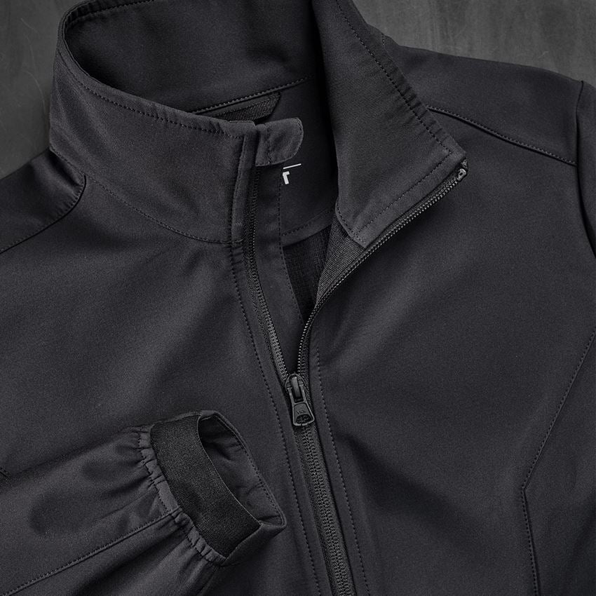 Clothing: Softshell jacket e.s.trail pure, ladies' + black 2