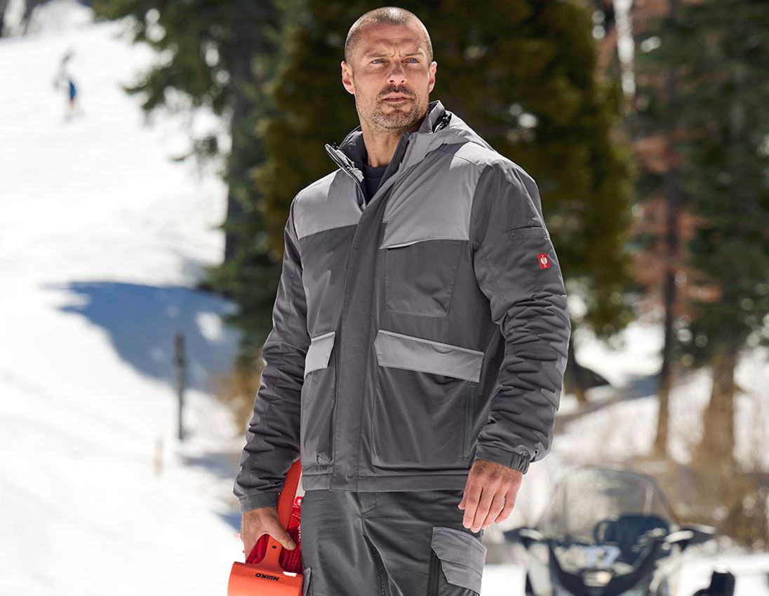 Work Jackets: Winter jacket e.s.trail pure + carbongrey/basaltgrey 2