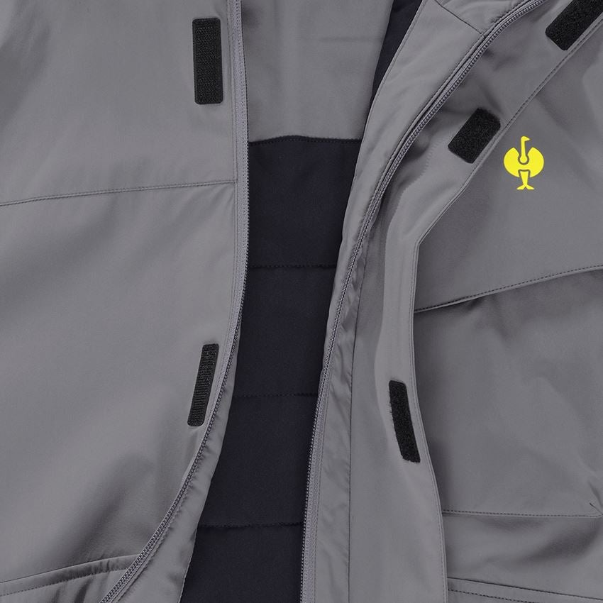 Clothing: Winter jacket e.s.trail + basaltgrey/acid yellow 2