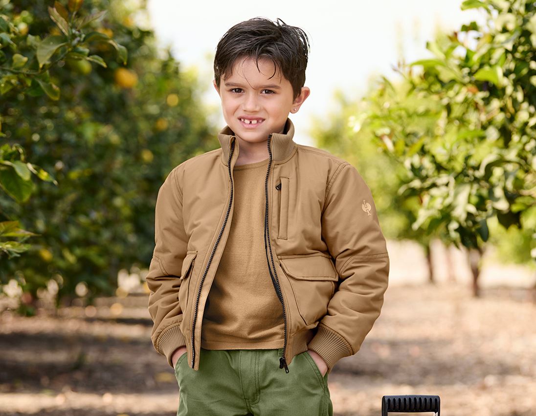 Clothing: Pilot jacket e.s.iconic, children's + almondbrown