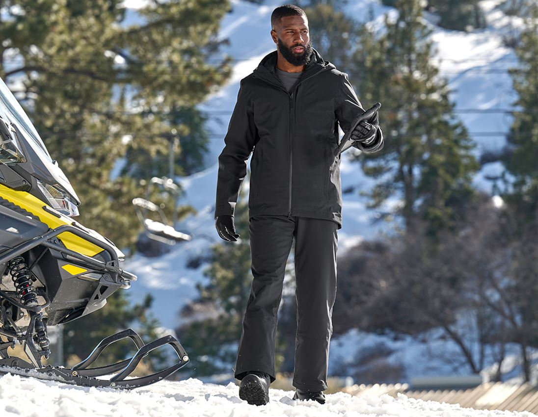 Work Jackets: 3 in 1 functional jacket e.s.trail snow + black 3