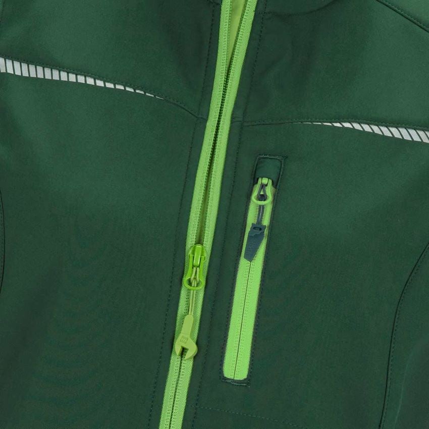 Joiners / Carpenters: Softshell bodywarmer e.s.motion 2020, ladies' + green/seagreen 2