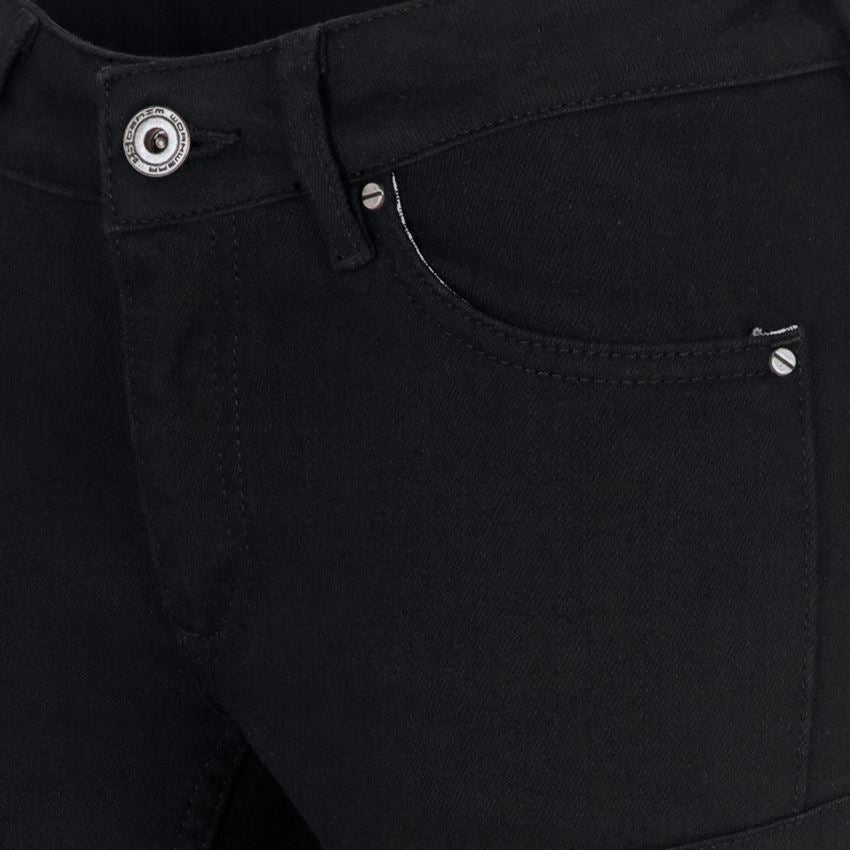 Work Trousers: e.s. 7-pocket jeans, ladies' + black 2