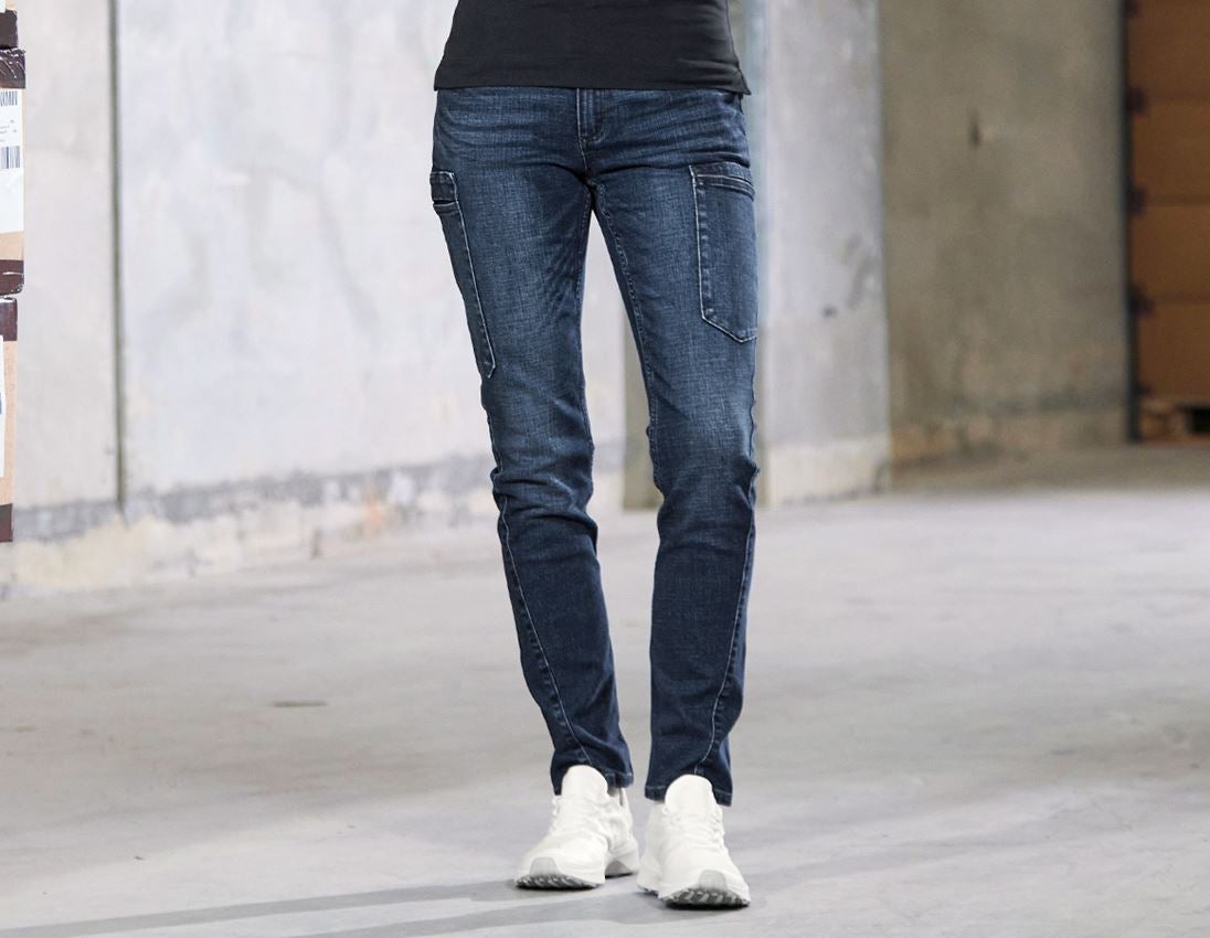 Topics: e.s. 7-pocket jeans, ladies' + stonewashed