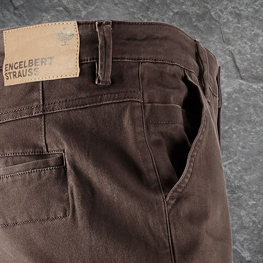 Work Trousers: e.s. Trousers Chino, men's + chestnut 2