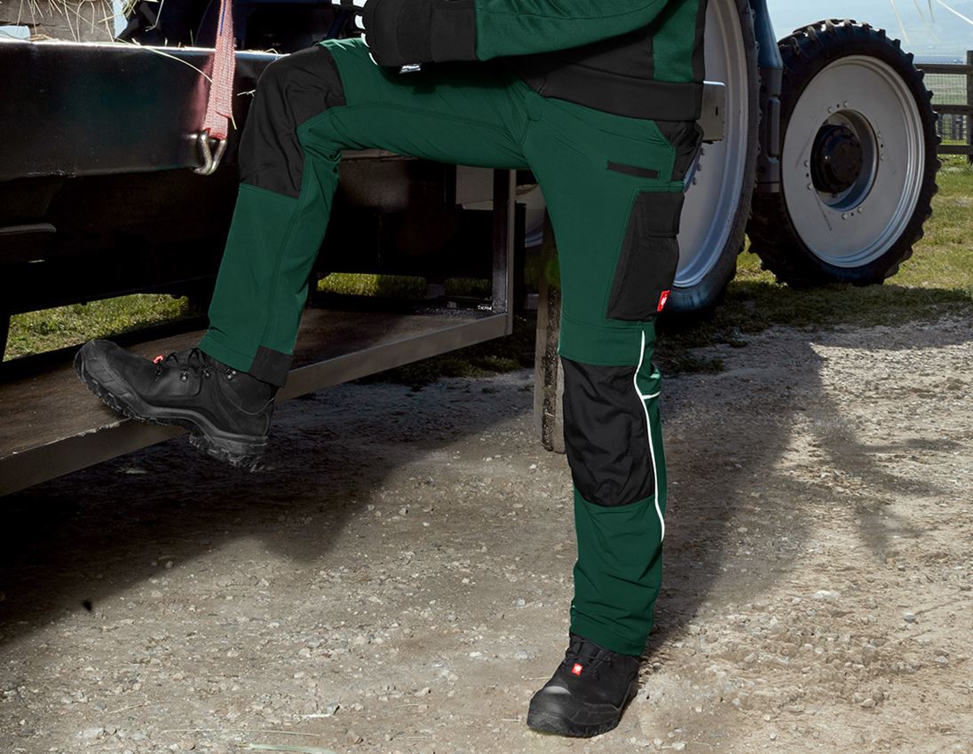 Gardening / Forestry / Farming: Functional trousers e.s.dynashield + green/black 1