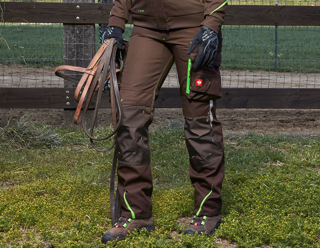 Gardening / Forestry / Farming: Ladies' trousers e.s.motion 2020 winter + chestnut/seagreen