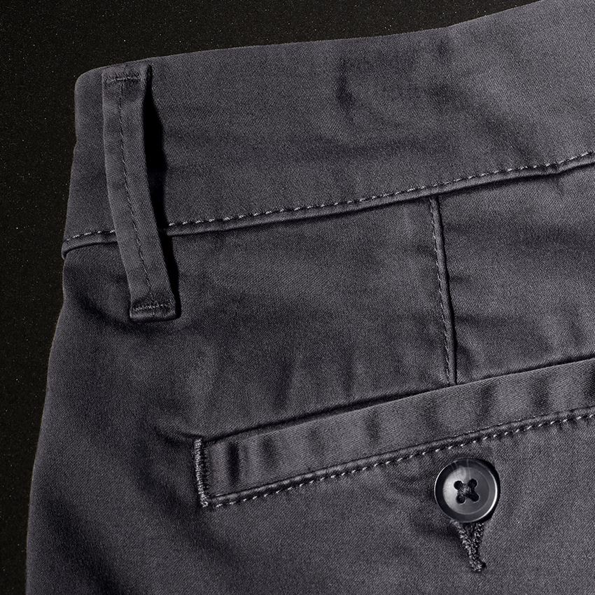 Work Trousers: e.s. 5-pocket work trousers Chino + anthracite 2