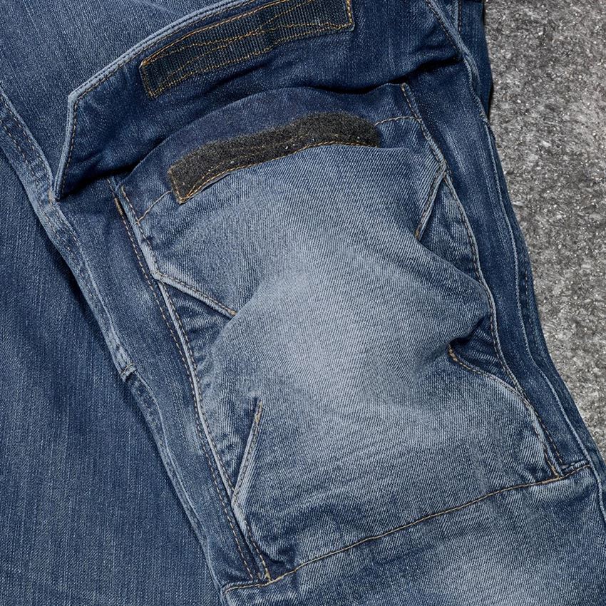 Arbejdsbukser: Cargo Worker jeans e.s.concrete, damer + stonewashed 2