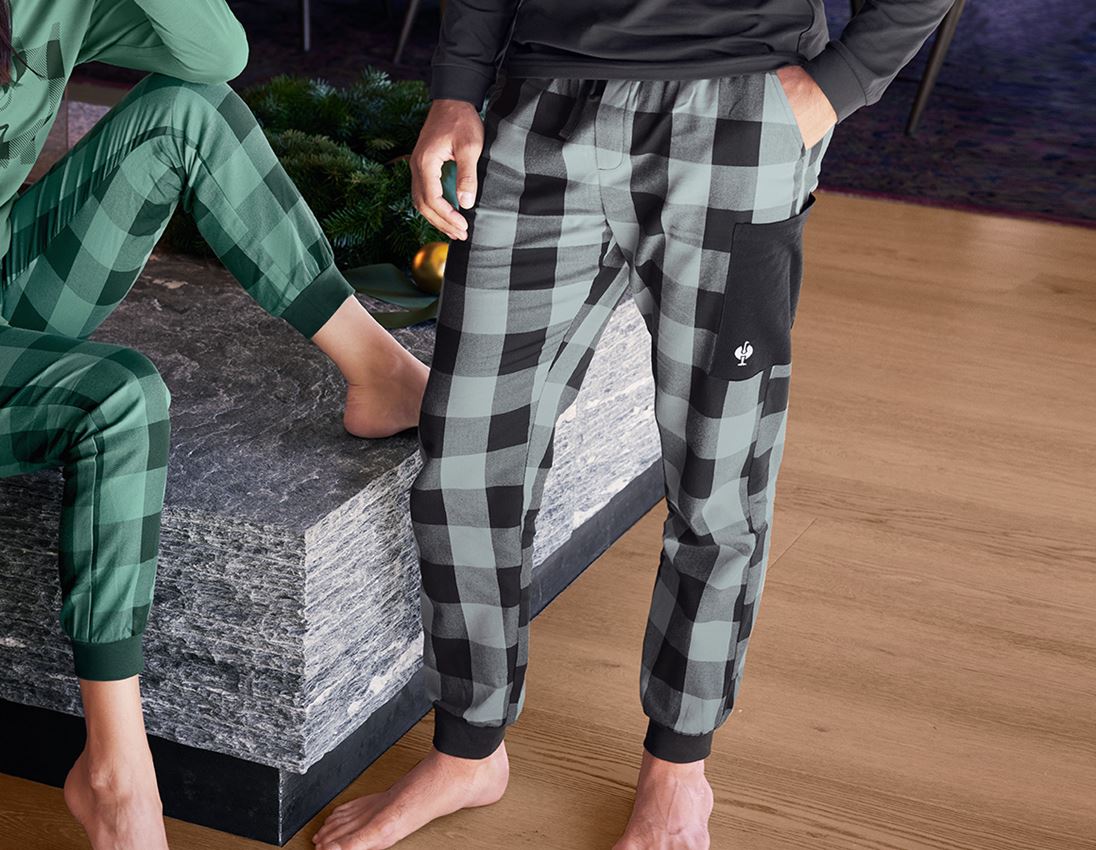 Accessories: e.s. Pyjama bukser + stormgrå/sort