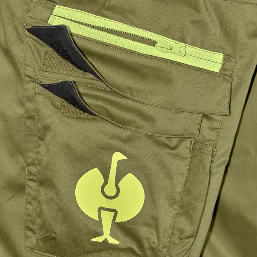Work Trousers: Cargo trousers e.s.trail + junipergreen/limegreen 2