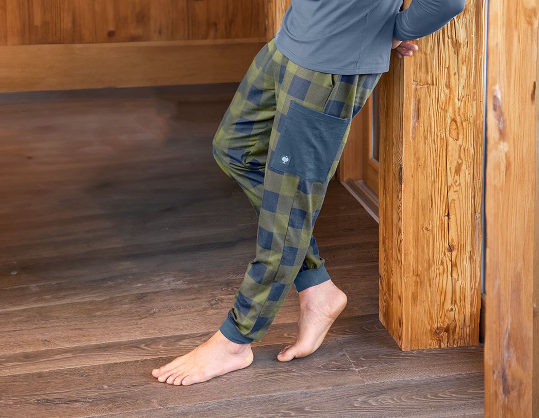 Accessories: e.s. Pyjama bukser + bjerggrøn/oxidblå 1
