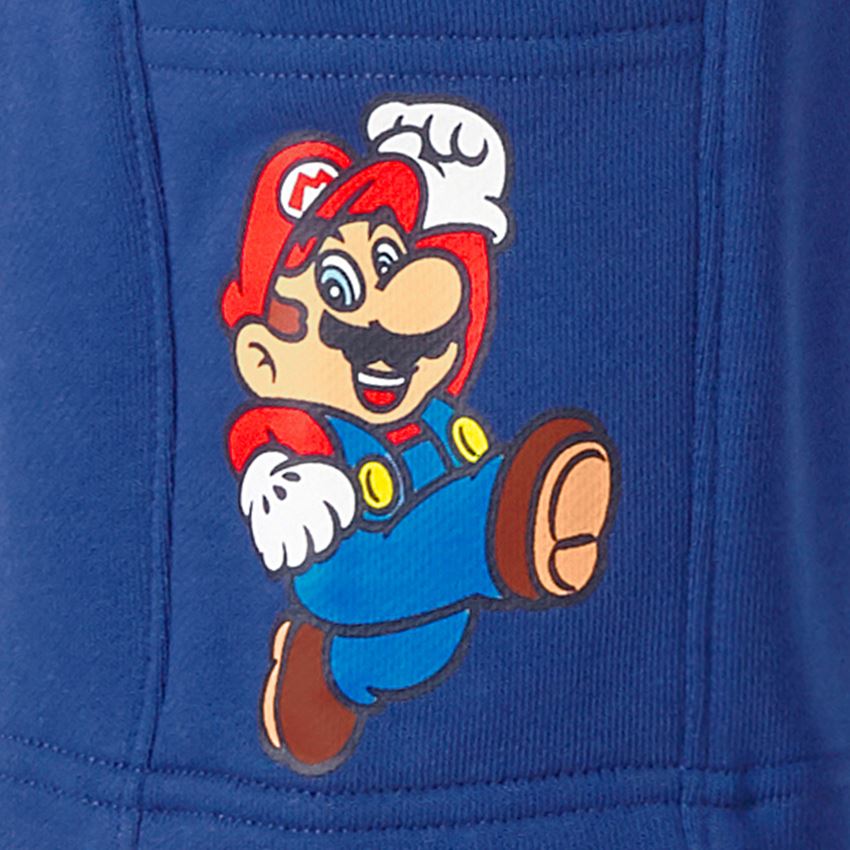 Beklædning: Super Mario Sweatshorts, børn + alkaliblå 2