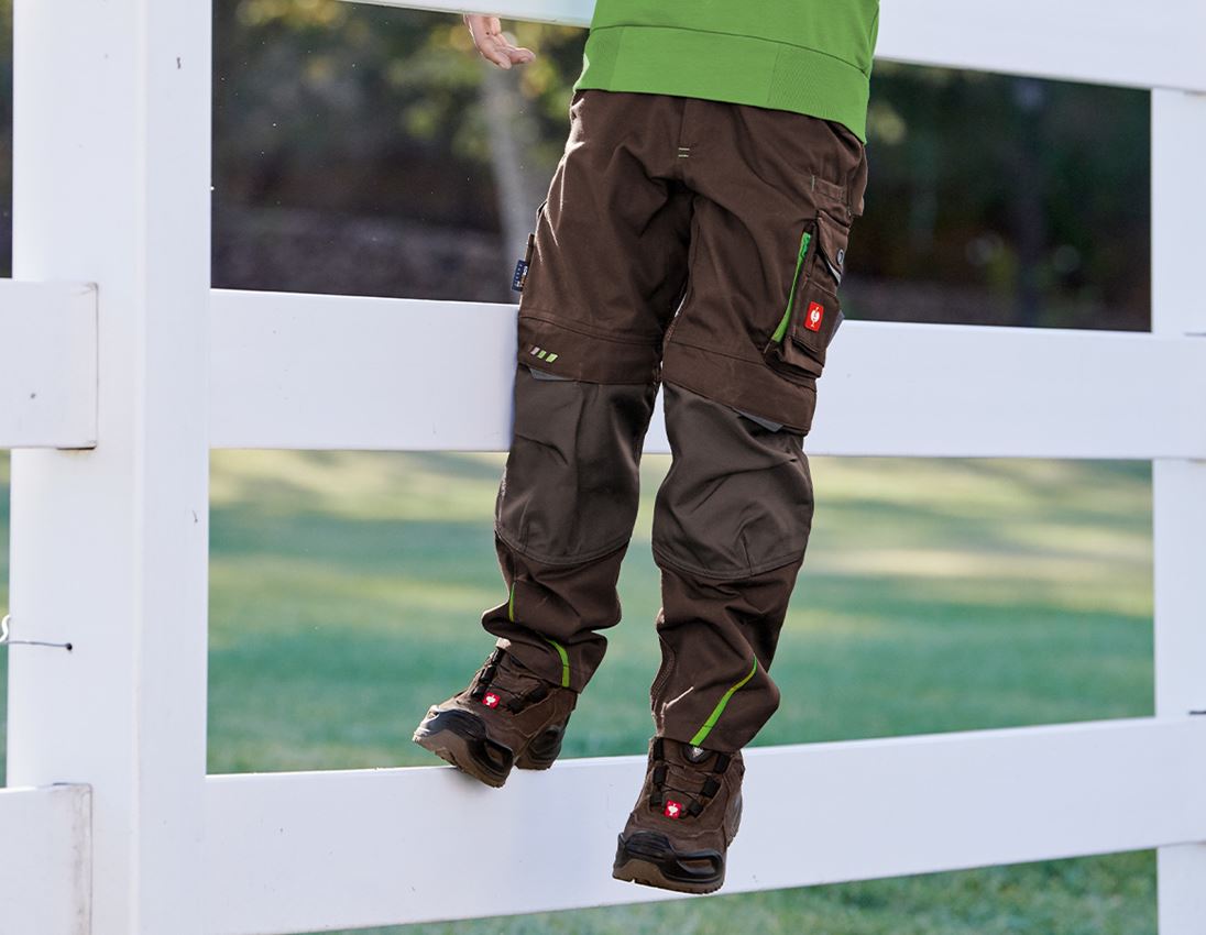 Clothing: SET: Kid's trousers + shorts e.s.motion 2020 +ball + chestnut/seagreen 1