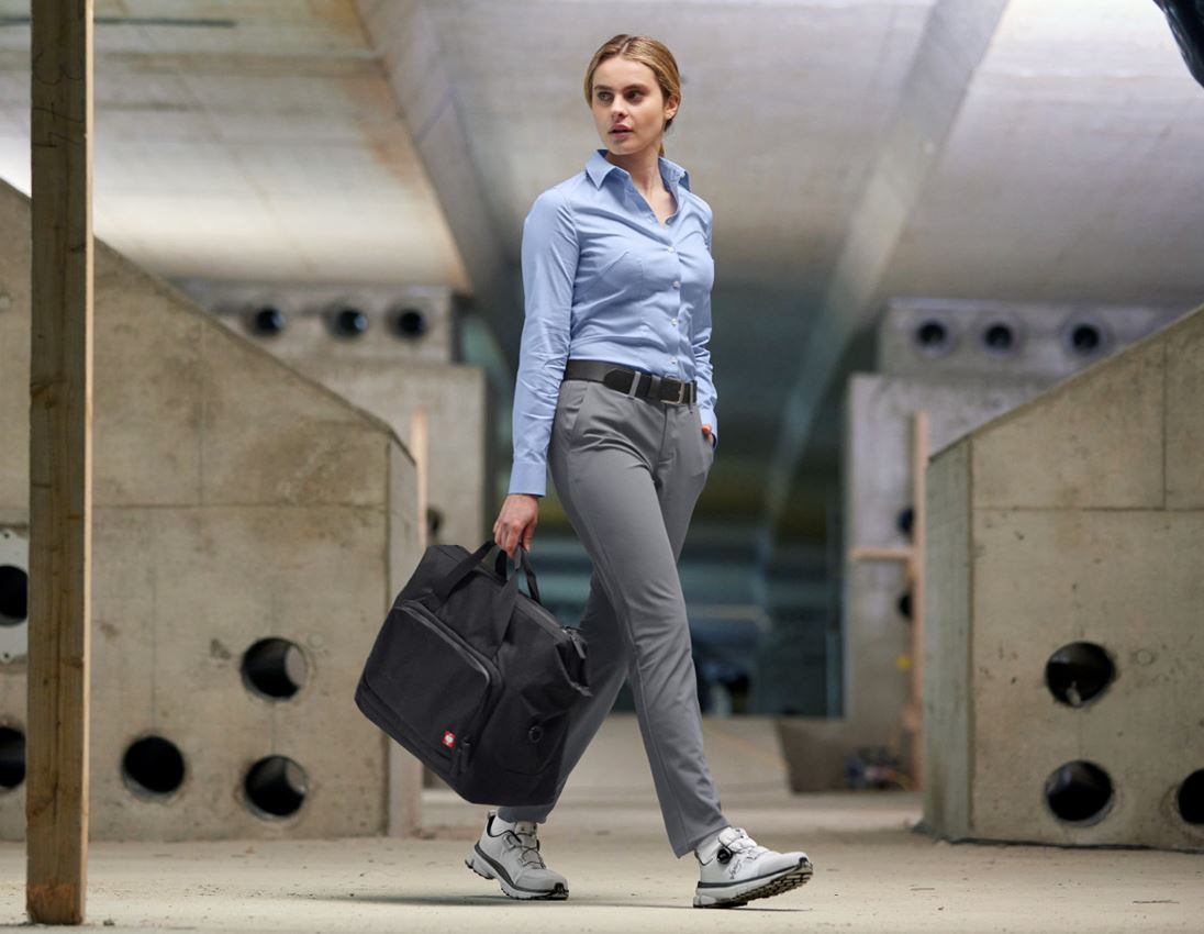 Work Trousers: Trousers Chino e.s.work&travel, ladies’ + basaltgrey 3