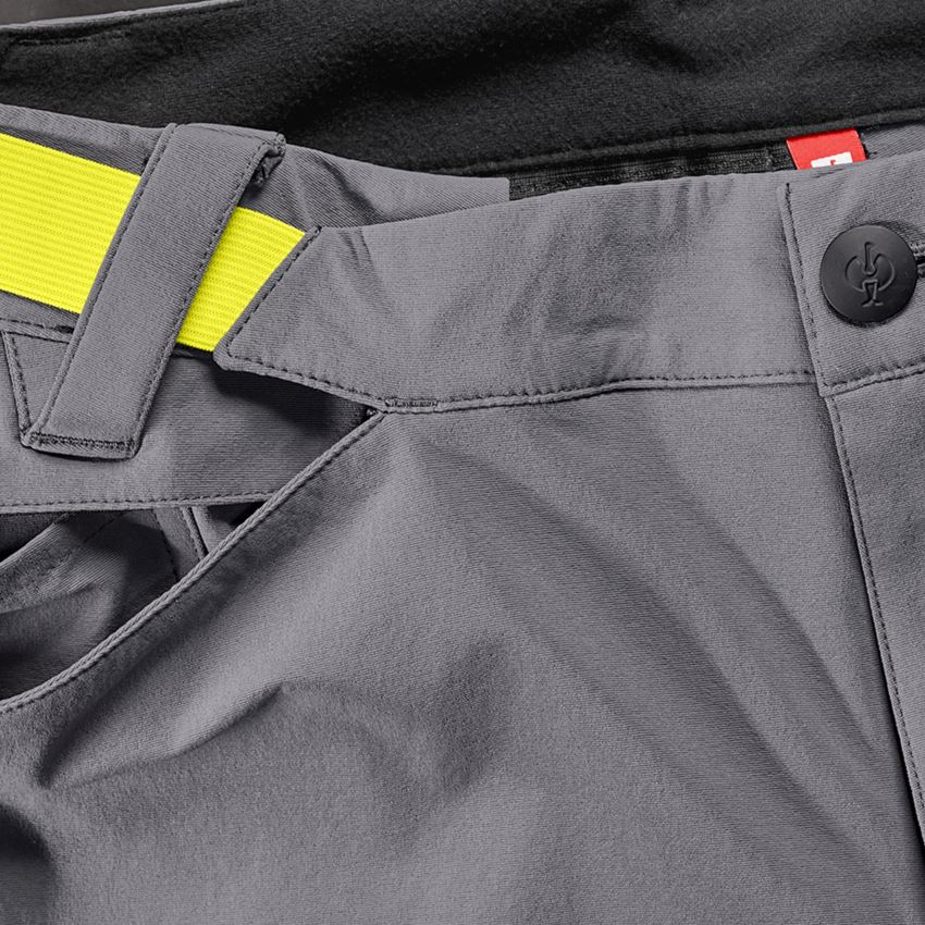 Clothing: Hybrid functional trousers e.s.trail + basaltgrey/acid yellow 2