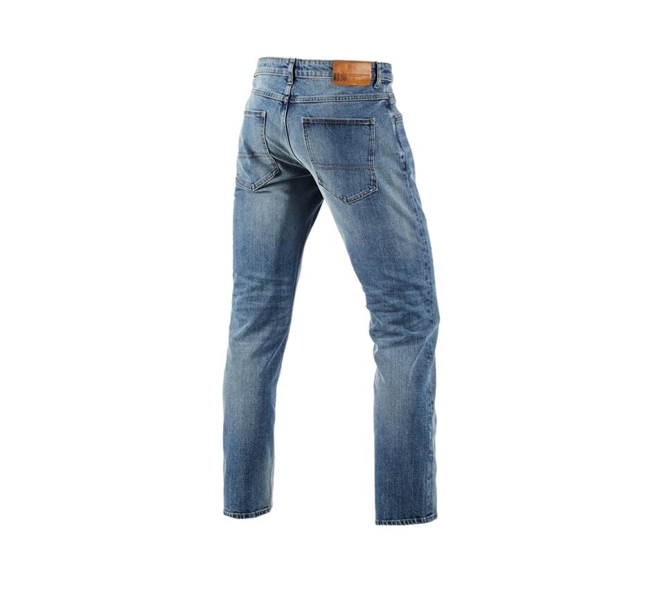 Beklædning: SÆT:2x5-Pocket-Stretch-jeans straight+madk.+bestik + stonewashed 2