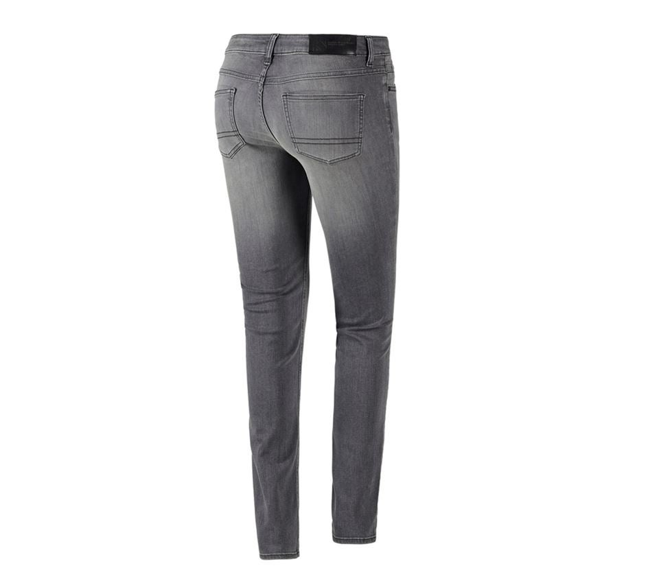 Beklædning: SÆT: 2x5-Pocket-Stretch-jeans, da.+madkasse+bestik + graphitewashed 1