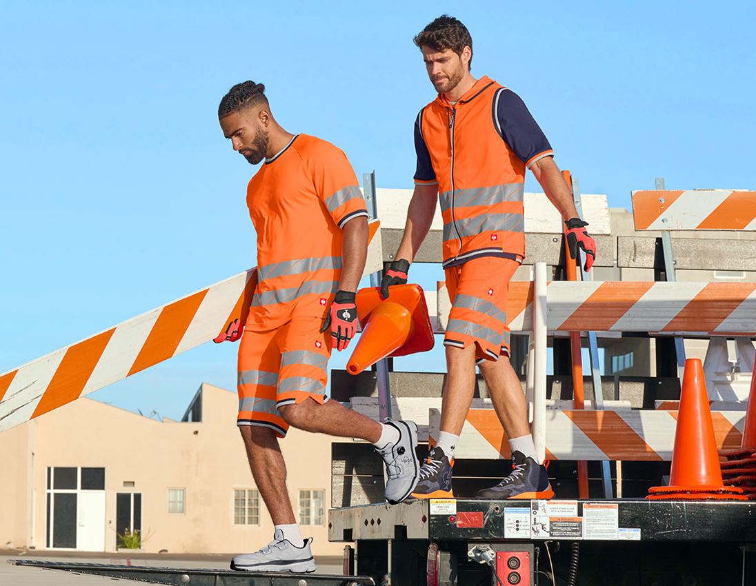 Shirts, Pullover & more: High-vis functional t-shirt e.s.ambition + high-vis orange/navy 2